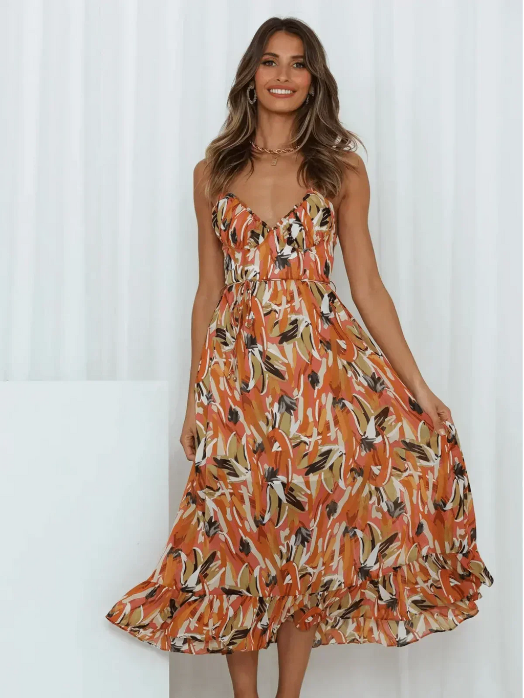 Serena™ – Buntes Midikleid