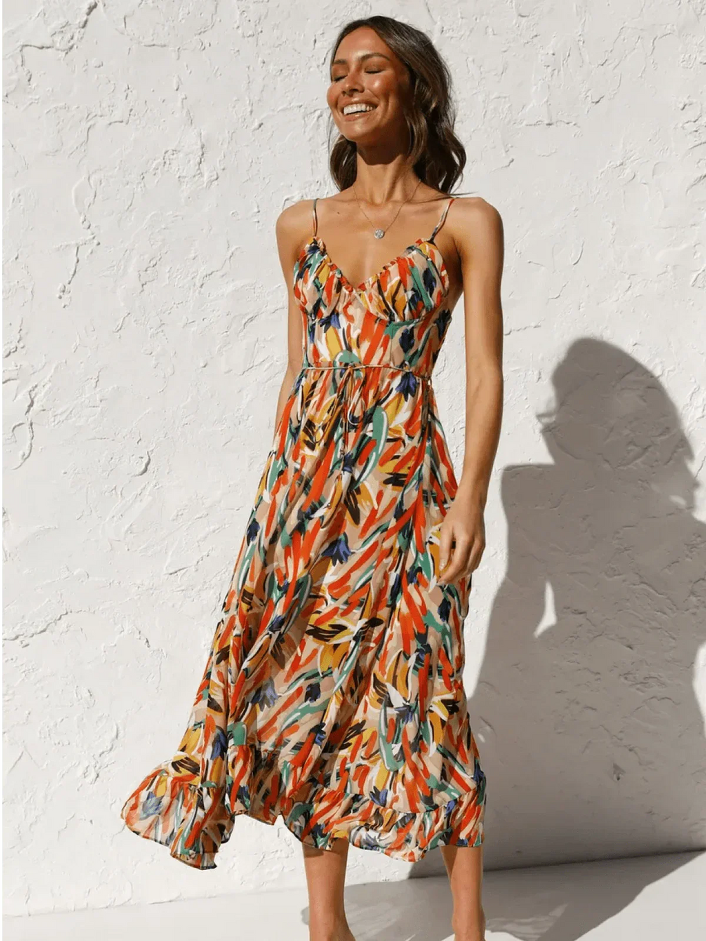 Serena™ – Buntes Midikleid