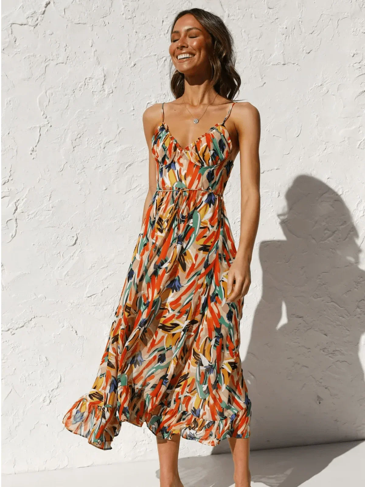 Serena™ – Buntes Midikleid
