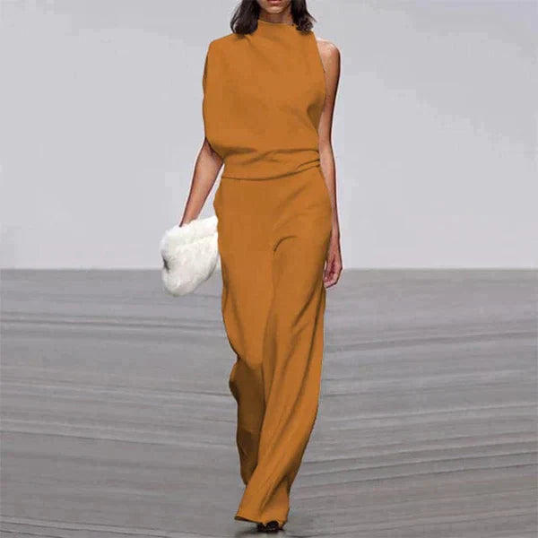 Valenzora | Sun Kiss: Orange Elegance Jumpsuit