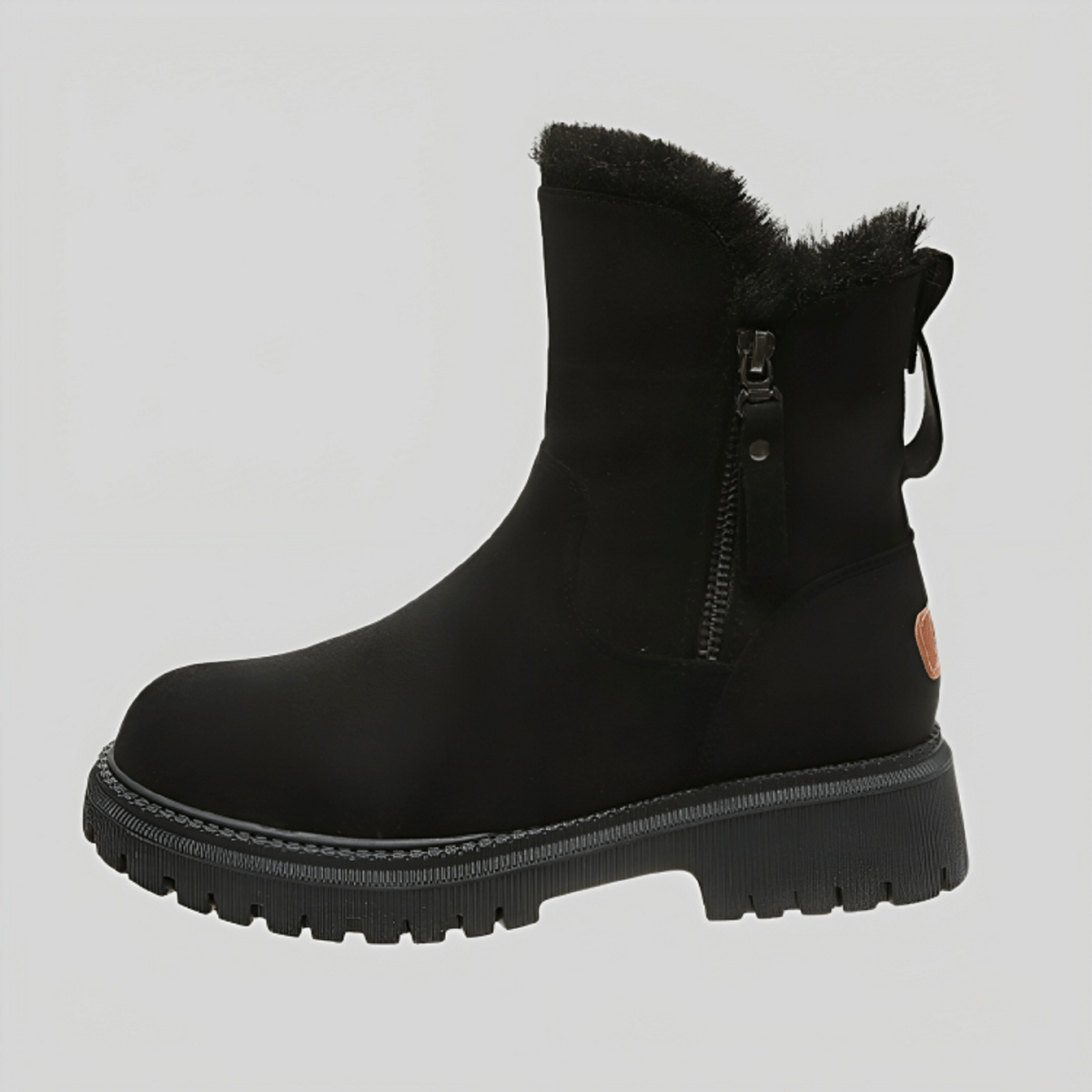 Valenzora | Warm knee-high boots - plush winter shoes