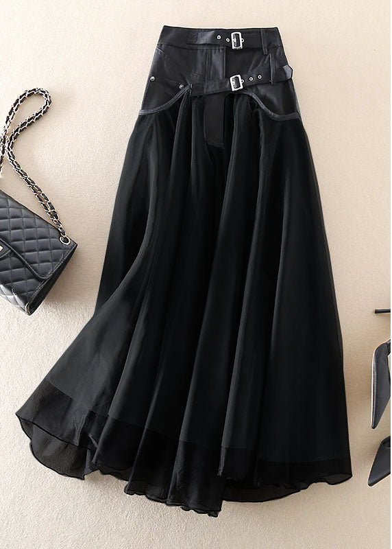 Valenzora | French Patchwork Tulle Skirt – Elegant Midi Skirt for Women
