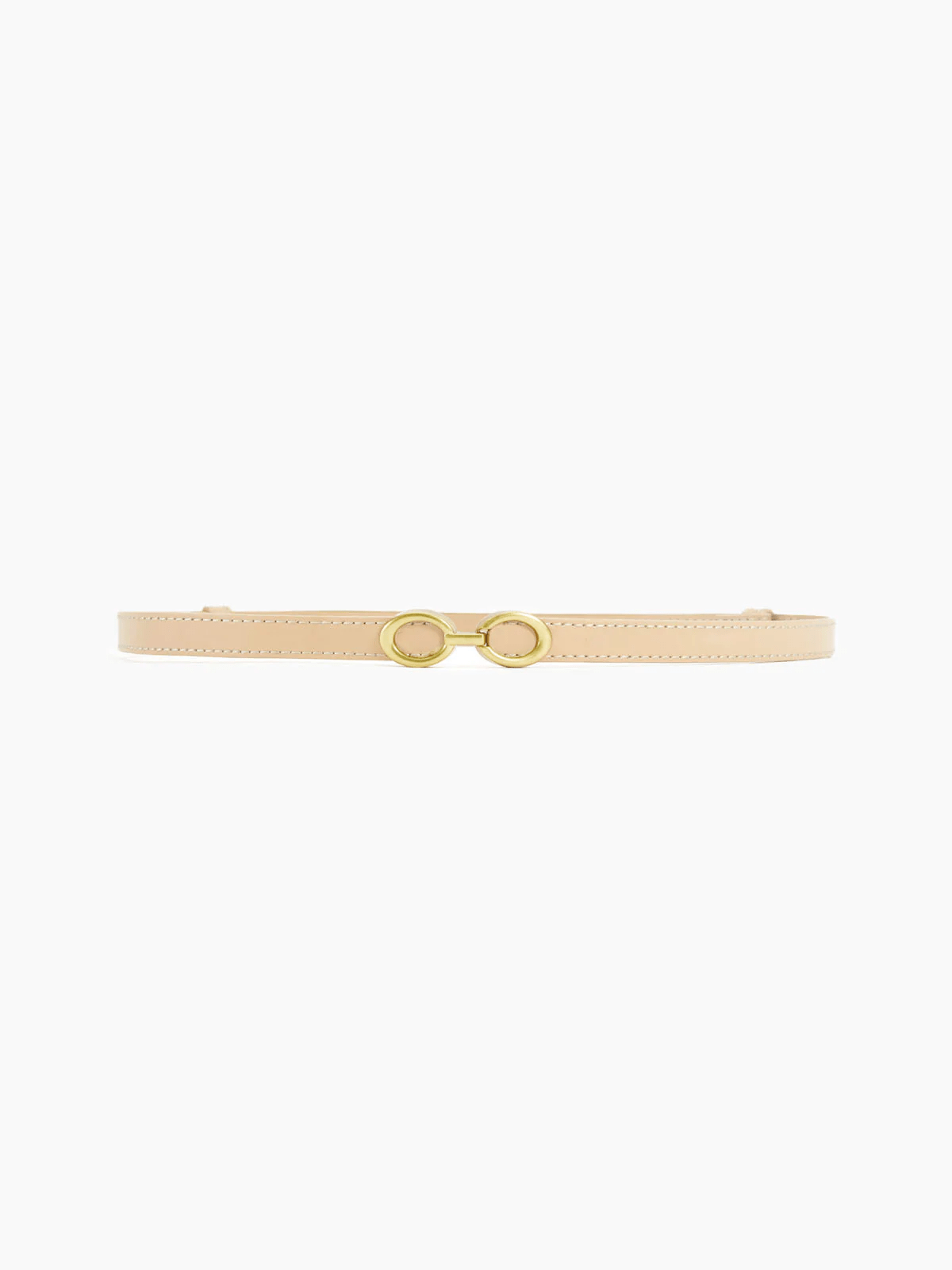 Valenzora | Elegant women's belt, narrow leather belt with ring closure