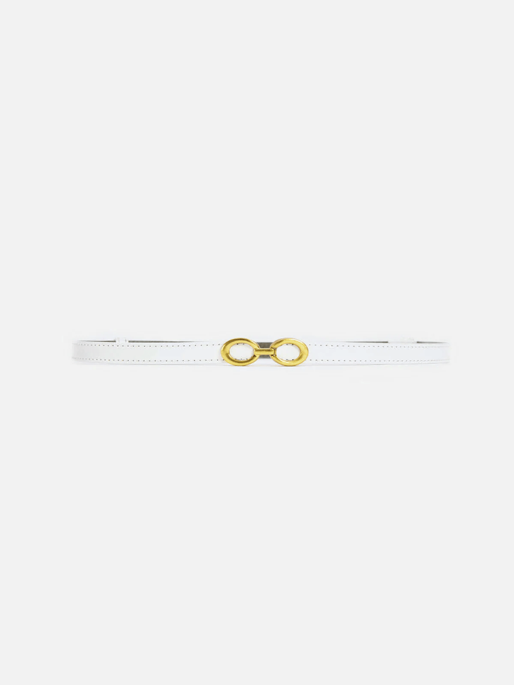 Valenzora | Elegant women's belt, narrow leather belt with ring closure