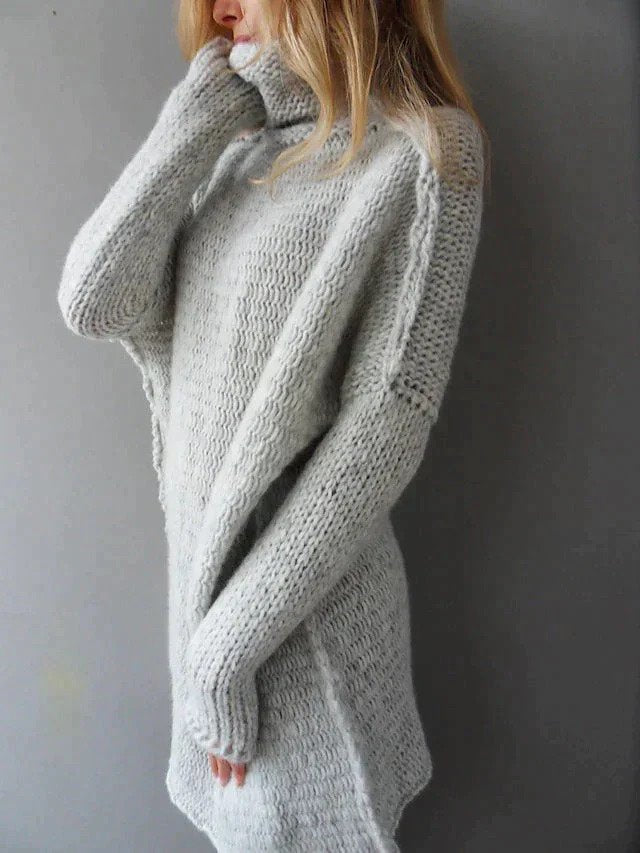 Luxurious roll-neck sweater for women