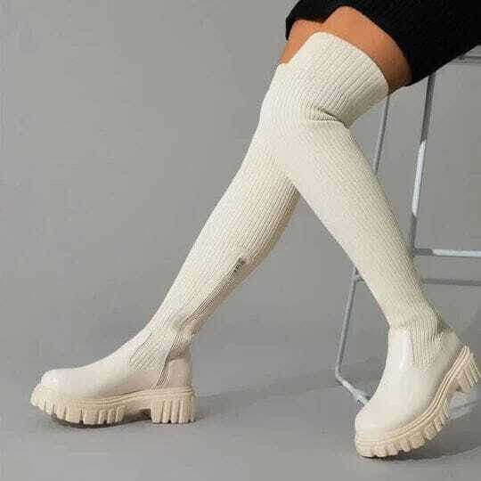 Valenzora - Knee-high stretch boots