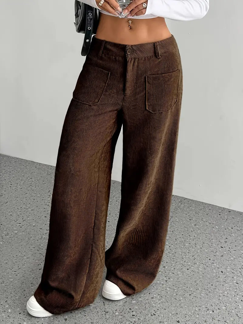 Valenzora | Weite Cordhose für Damen