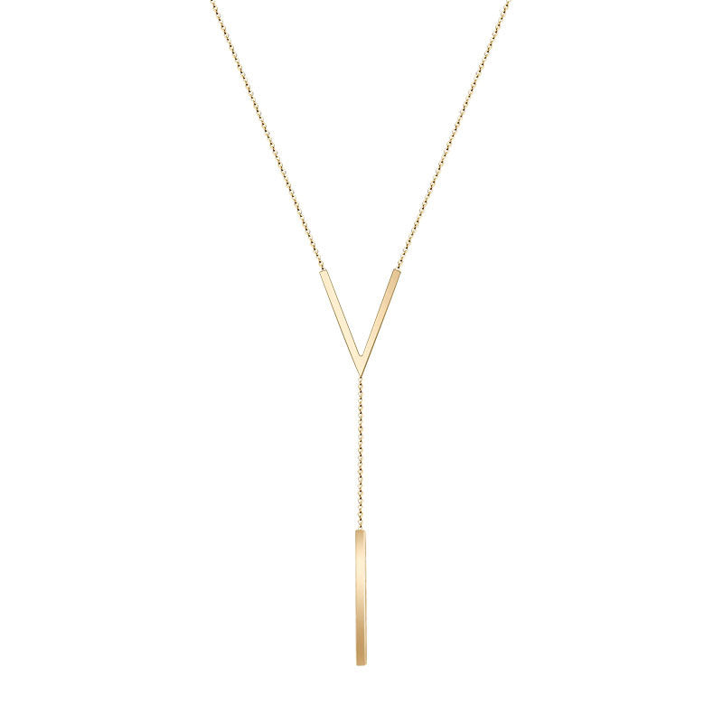 Valenzora | V-shaped gold necklace