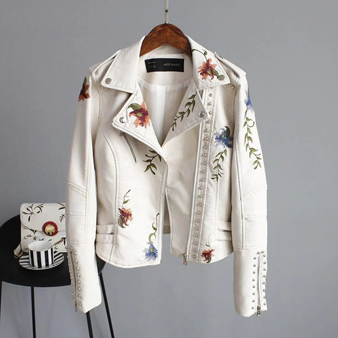 Valenzora | Women's jacket with floral pattern