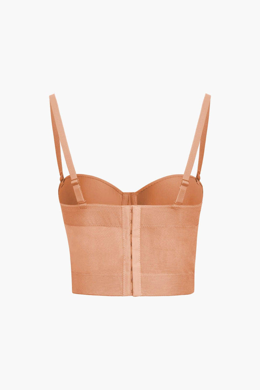 Valenzora | Figure-hugging bustier top with underwire cups and transparent mesh structure