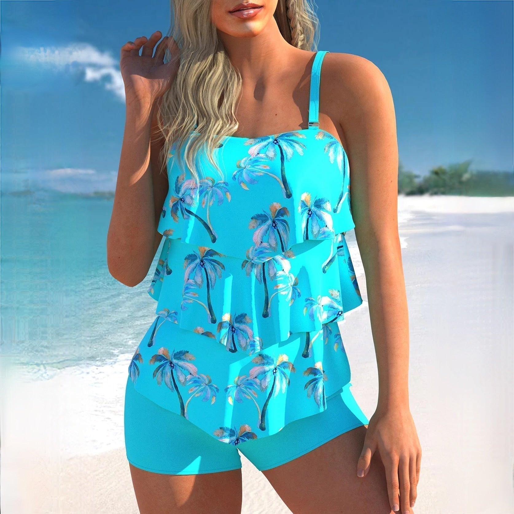 Valenzora | Stylish Blue Tankini