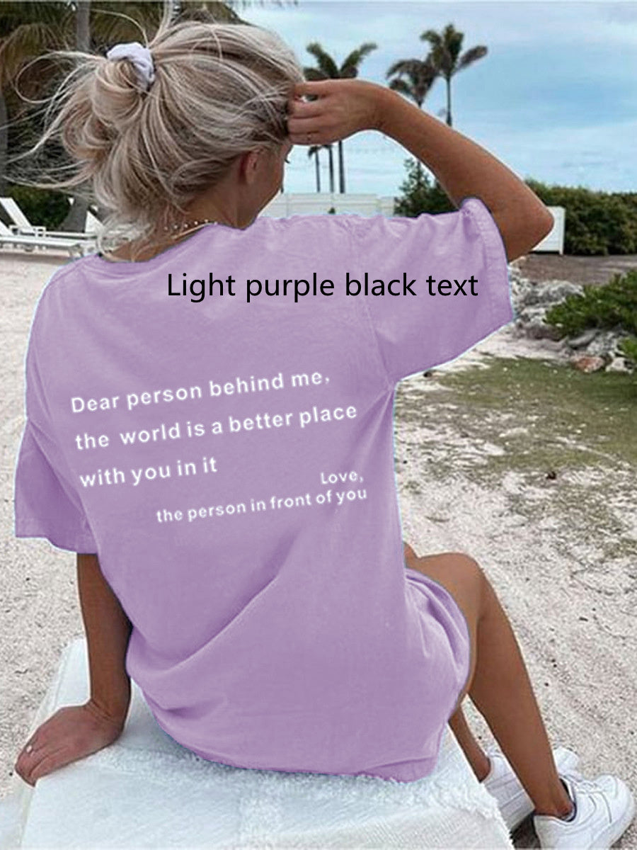 Valenzora | Women's T-shirt with round neck and slogan