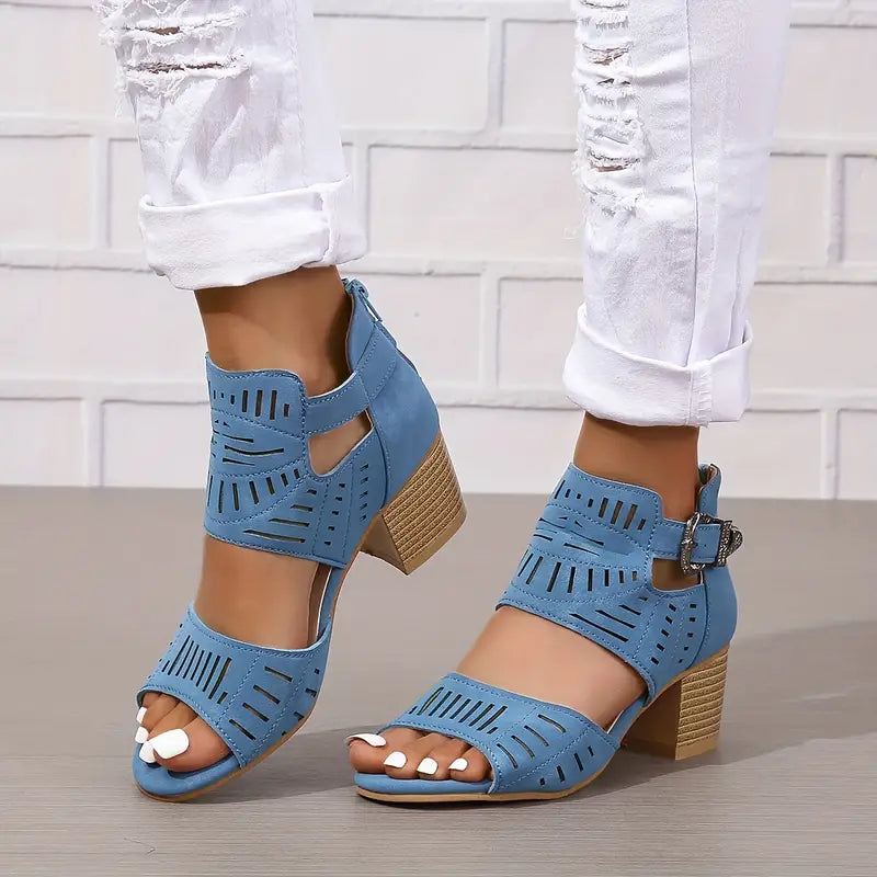 Valenzora | Women's sandals with a thick heel