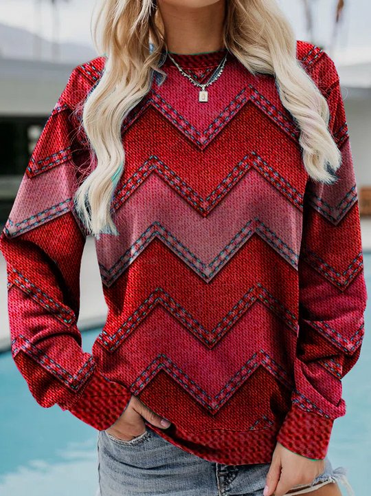 Valenzora | GEOMETRIC CASHMERE SWEATSHIRT
