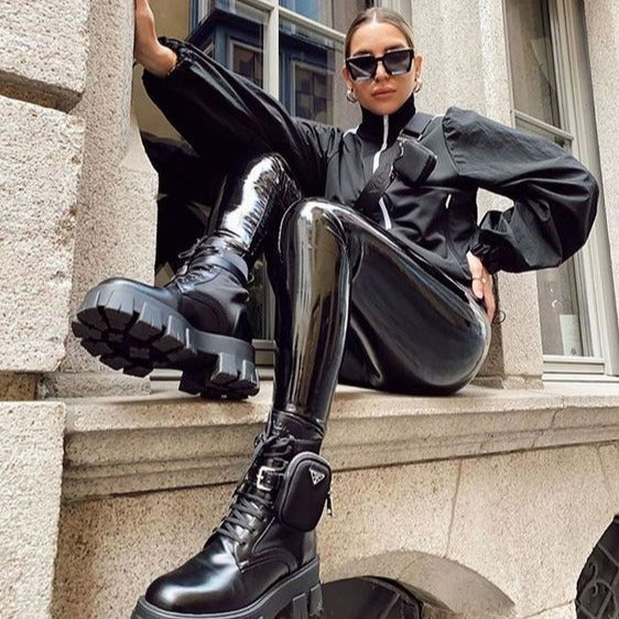 Valenzora | Slim-fit leather trousers with a modern flair