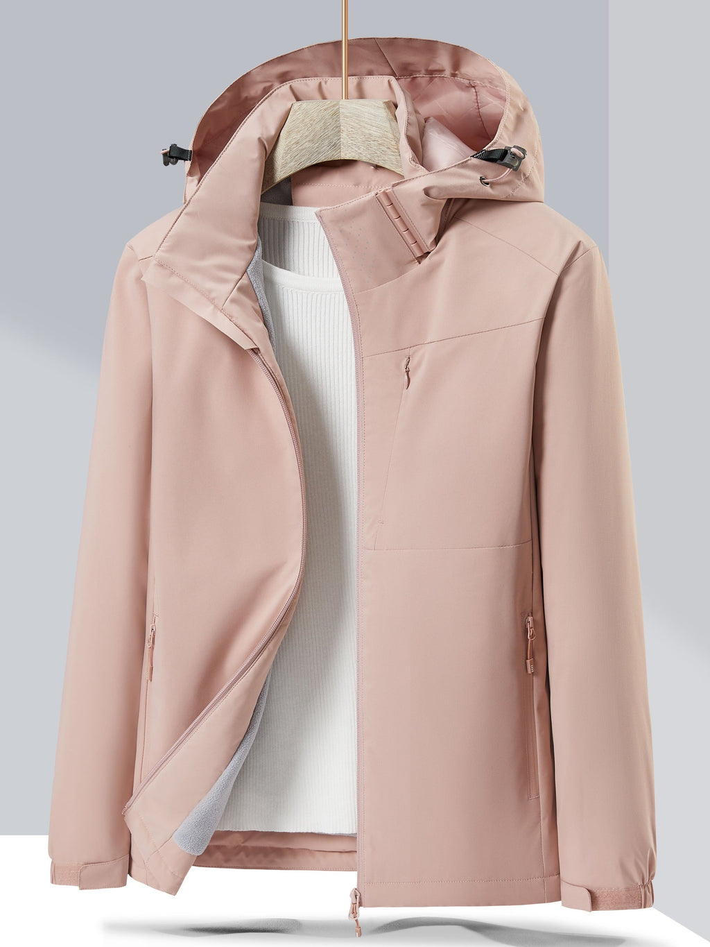Valenzora Waterproof Fleece Winter Jacket with Hood for Women | Perfect for Outdoor Activities