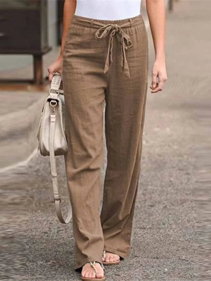 Valenzora | Casual women's linen trousers for stylish ease