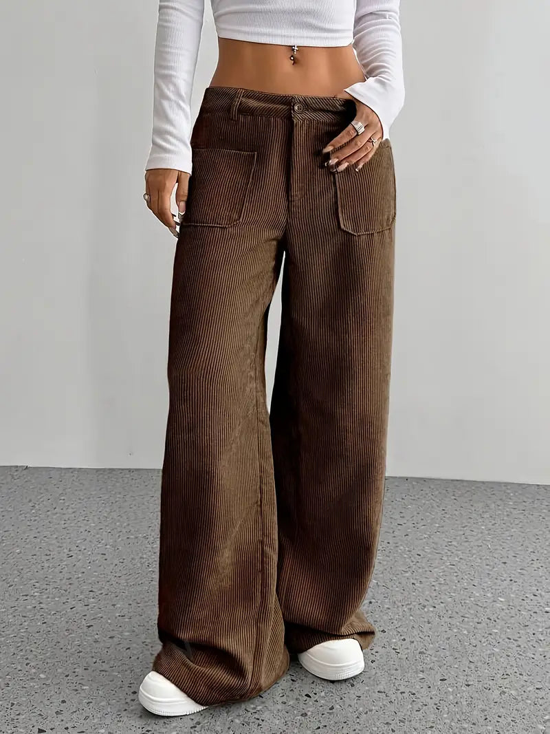 Valenzora | Weite Cordhose für Damen