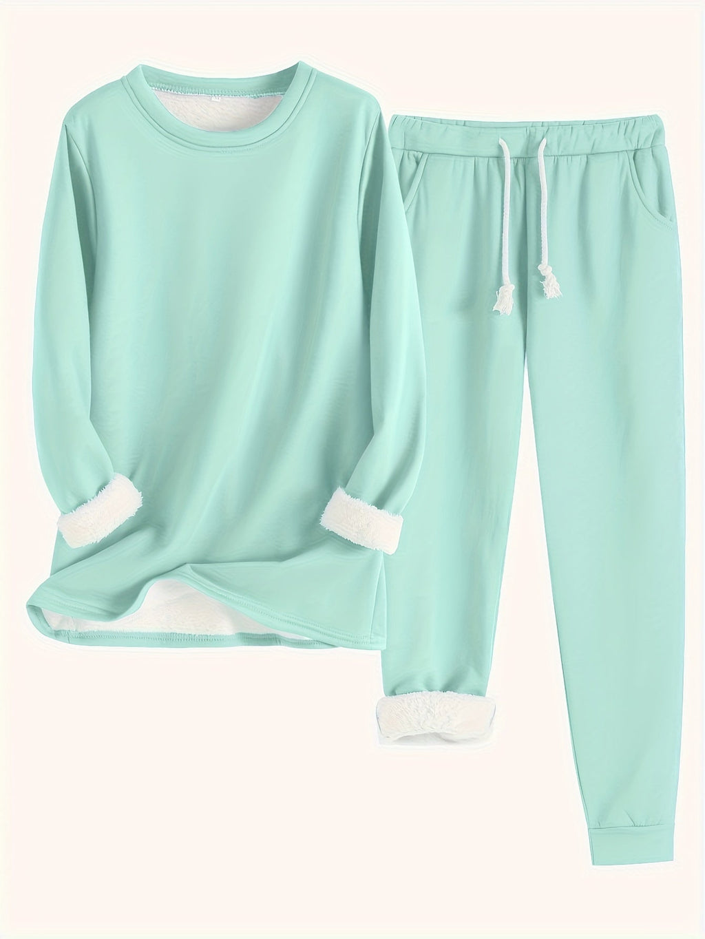 Valenzora | Stylish Winter Casual Thermal Sweatshirt and Jogging Pants Set for Women
