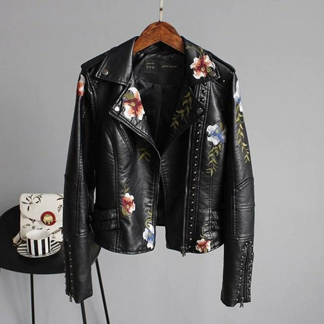 Valenzora | Women's jacket with floral pattern