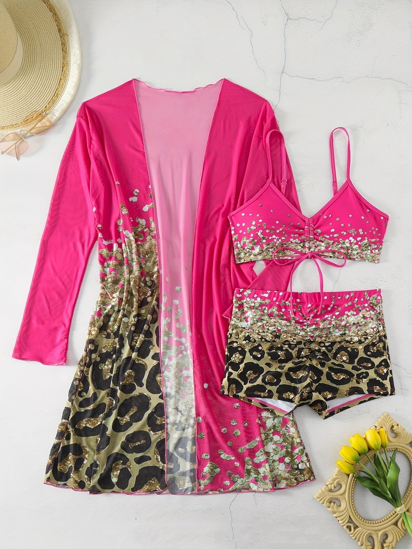 Valenzora | Bikini-Set mit Leopardenmuster