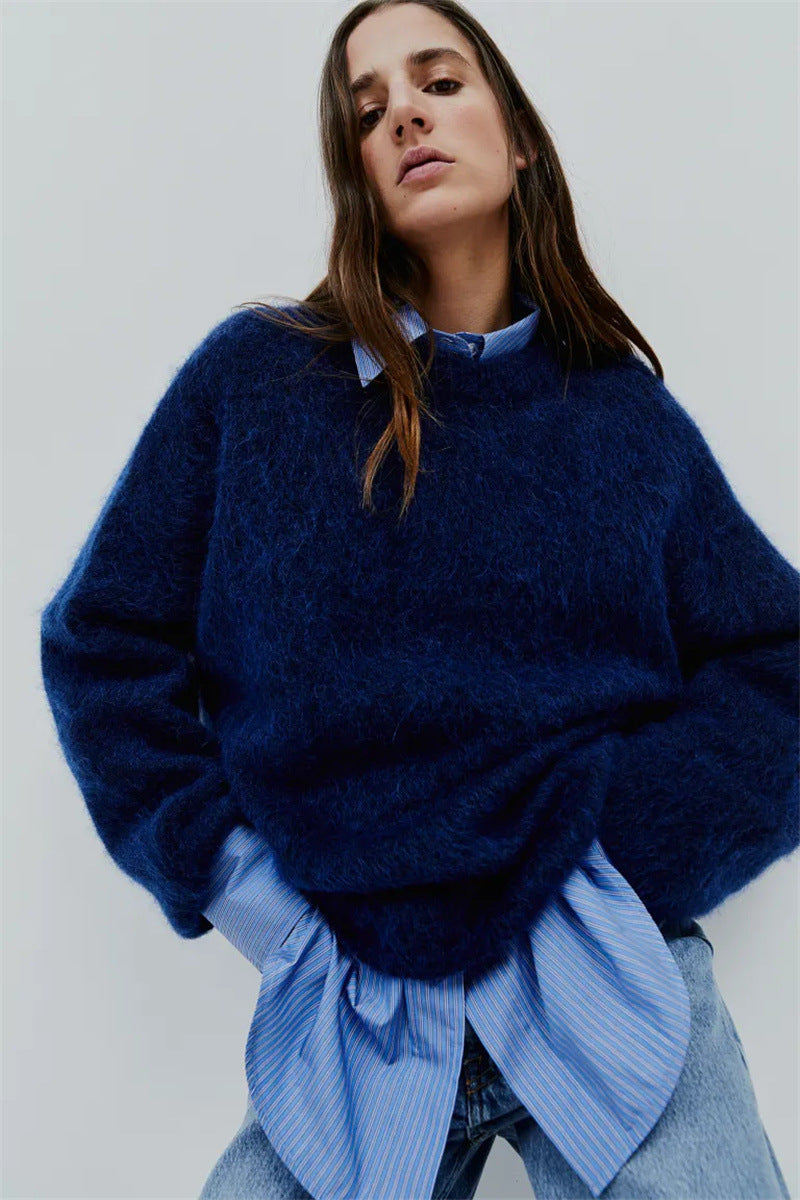 Valenzora | oversized Damenpullover aus Mohair