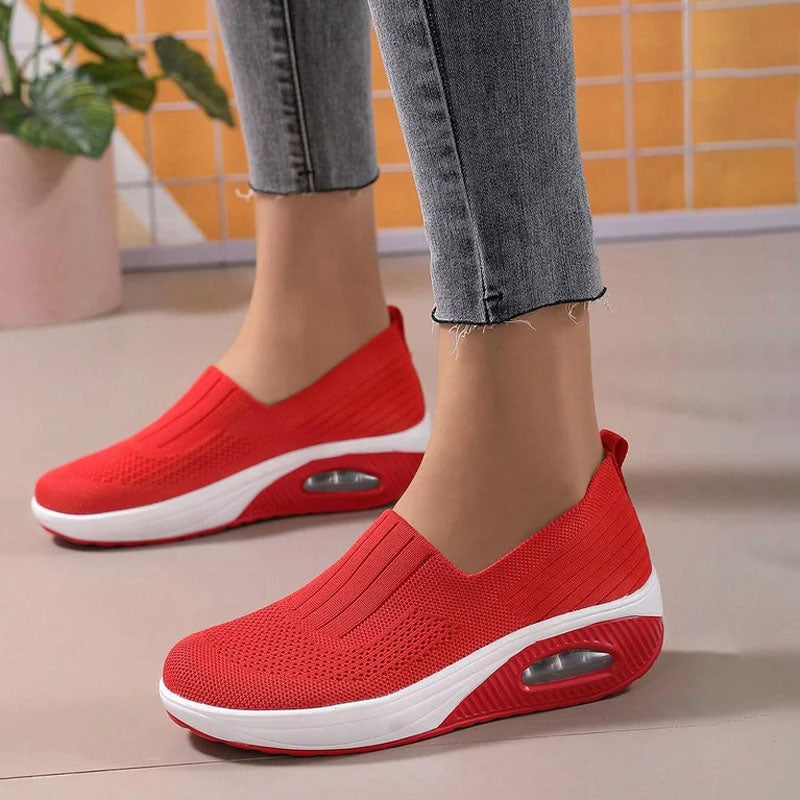 Valenzora | Breathable Slip-on Sneakers with Ergonomic Sole for Women