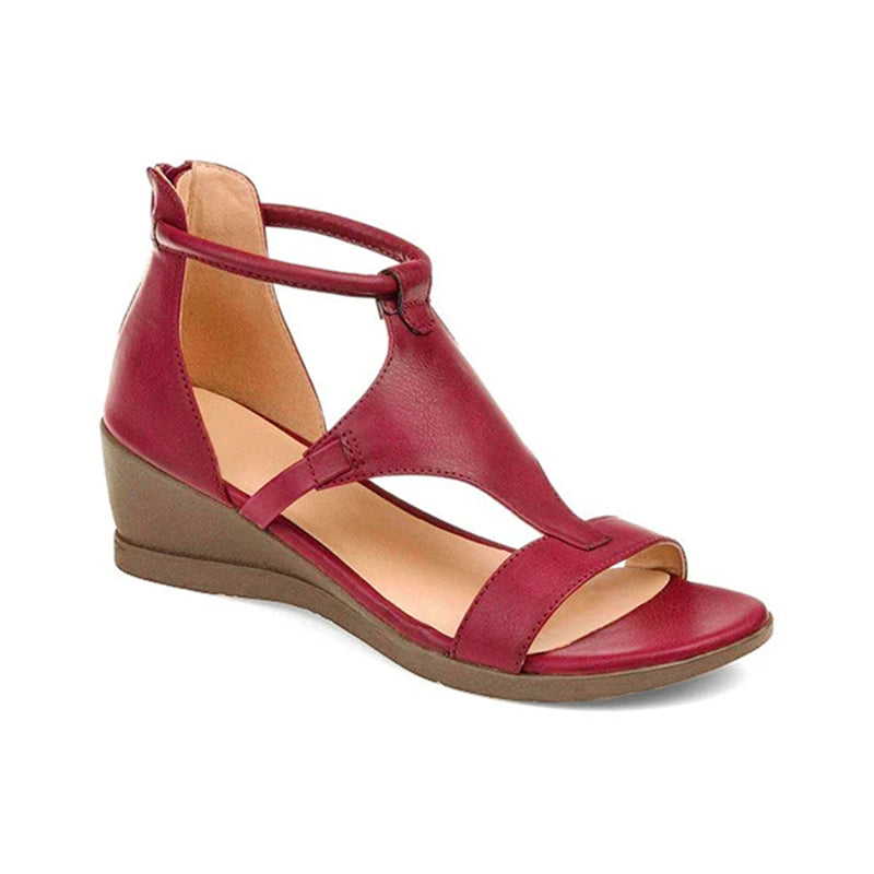 Valenzora | Women's sandal with raised heel and ankle strap