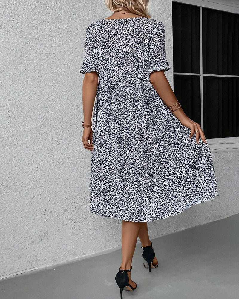 Elegantes florales Midikleid für Damen