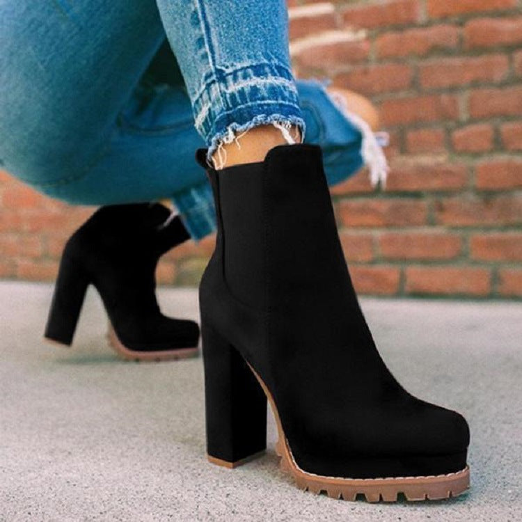 Valenzora | Ankle boots - platform heeled boots with a modern design