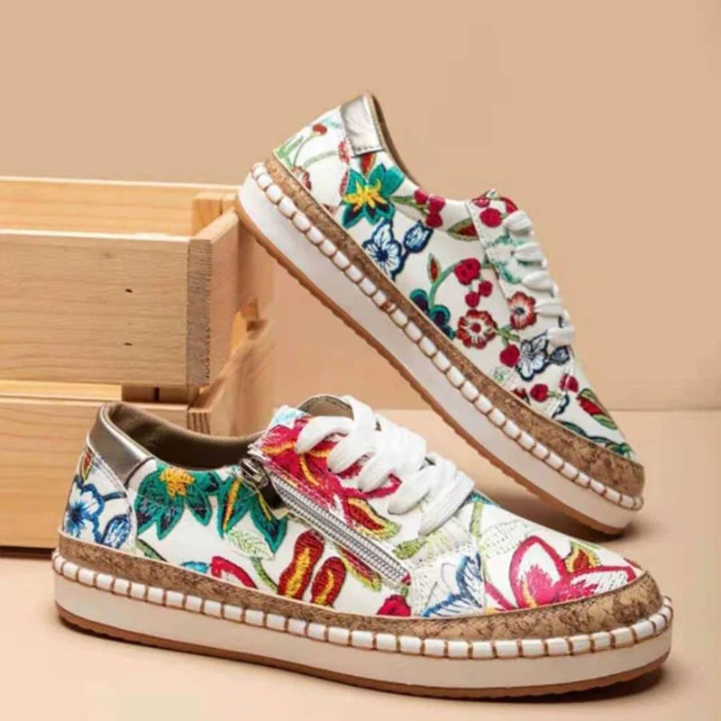 Floral sneakers