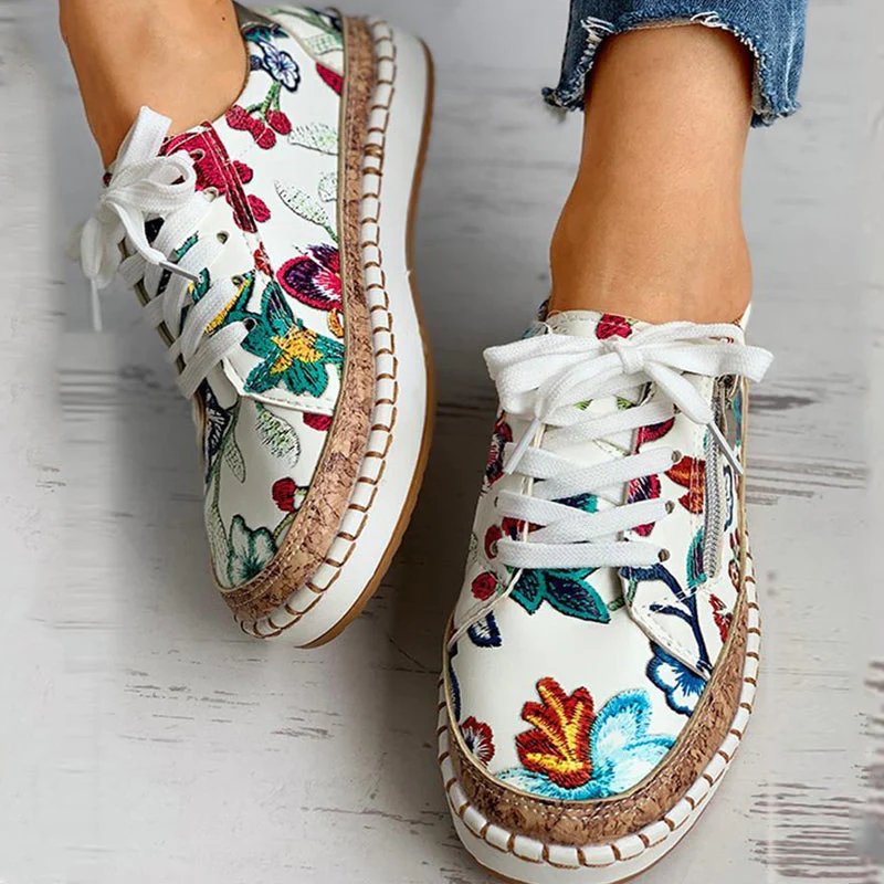 Floral sneakers