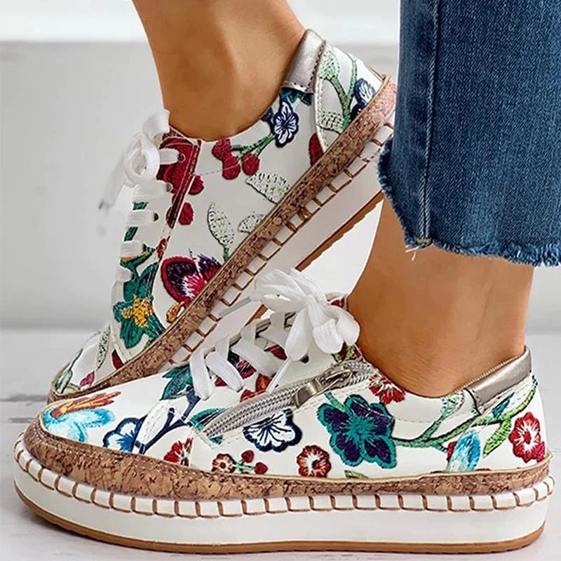 Floral sneakers