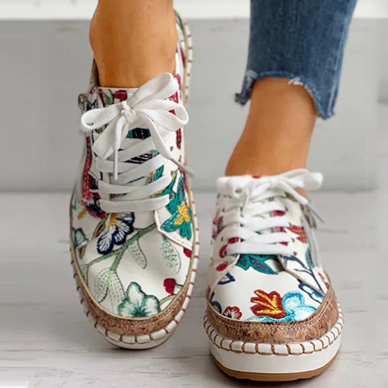 Floral sneakers