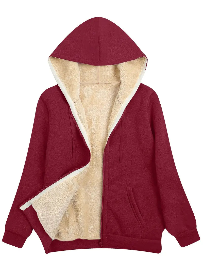 Valenzora | Warm and soft hooded jacket for women | Perfect for winter