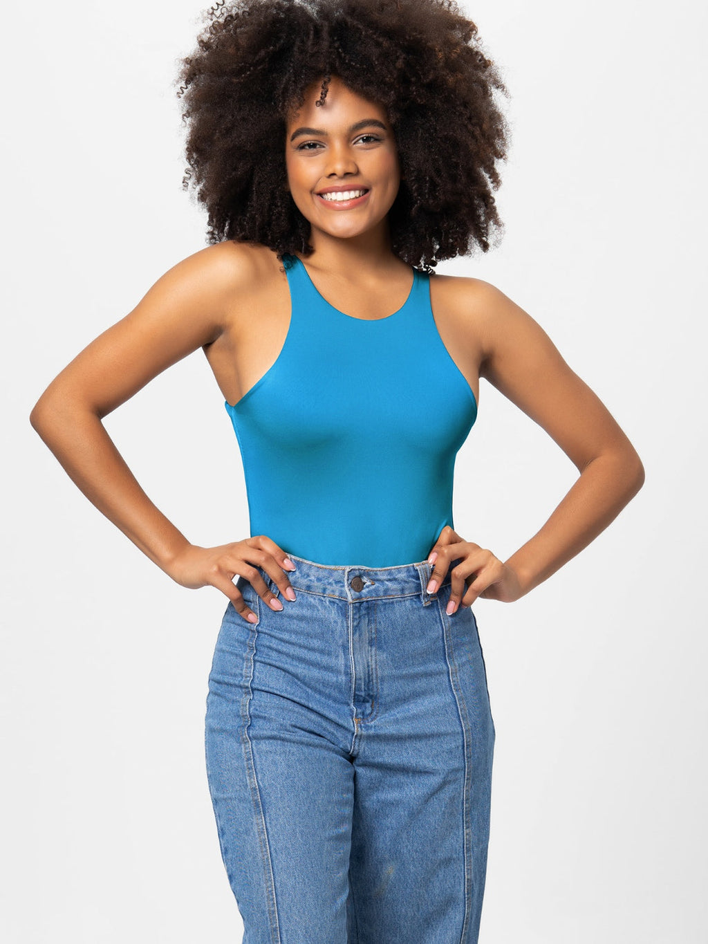 Valenzora | Full size round-width strappy bodysuit