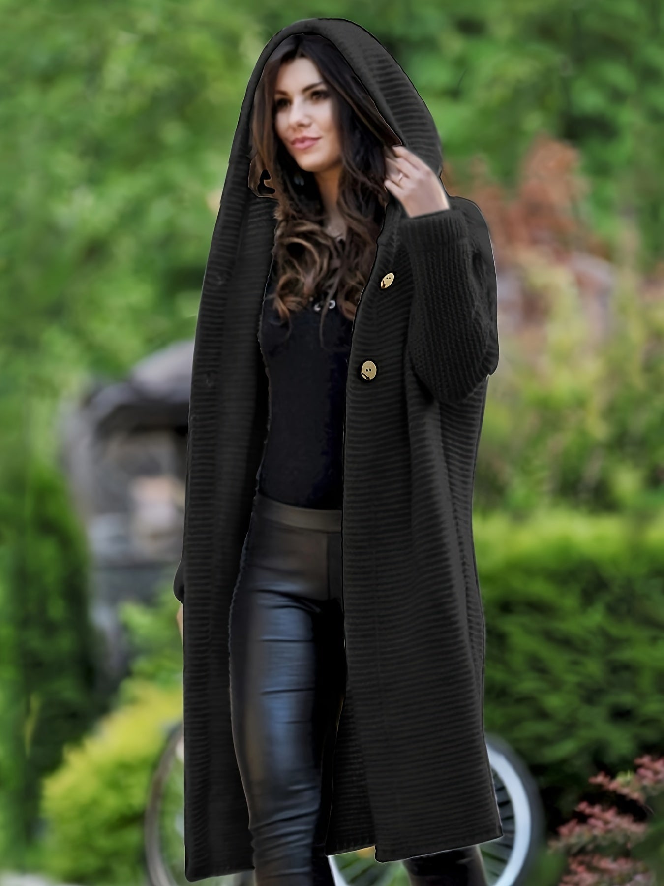 Valenzora Kapuzen-Strickjacke aus Wolle für Damen | Perfekt für entspannte Tage