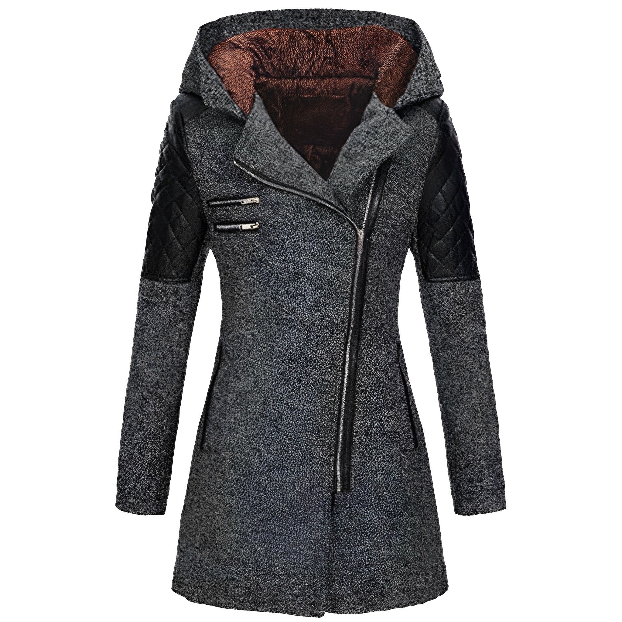 Valenzora | Winter Wool Trench Coat with Hood
