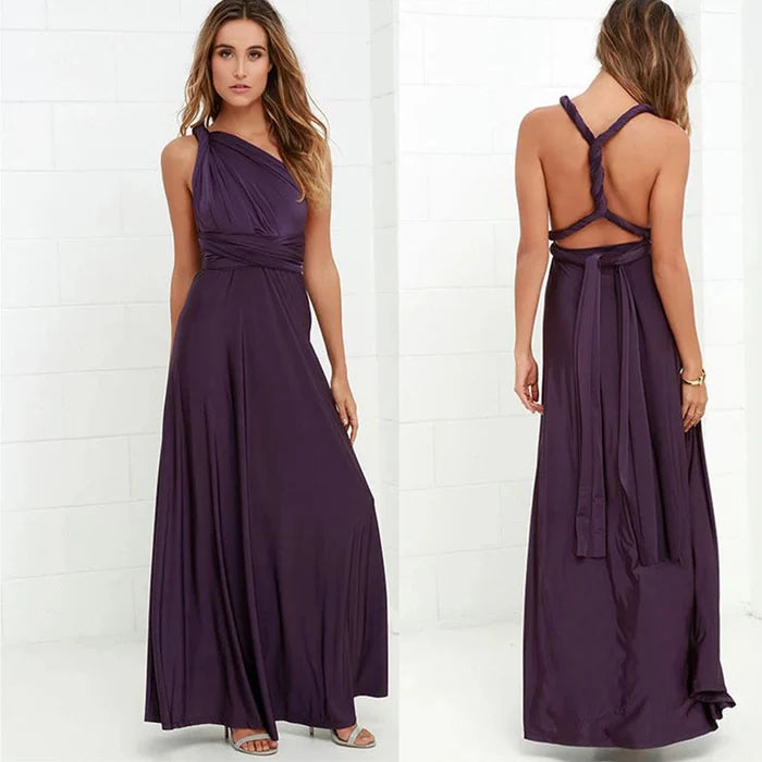 Valenzora | Elastic wrap dress with straps
