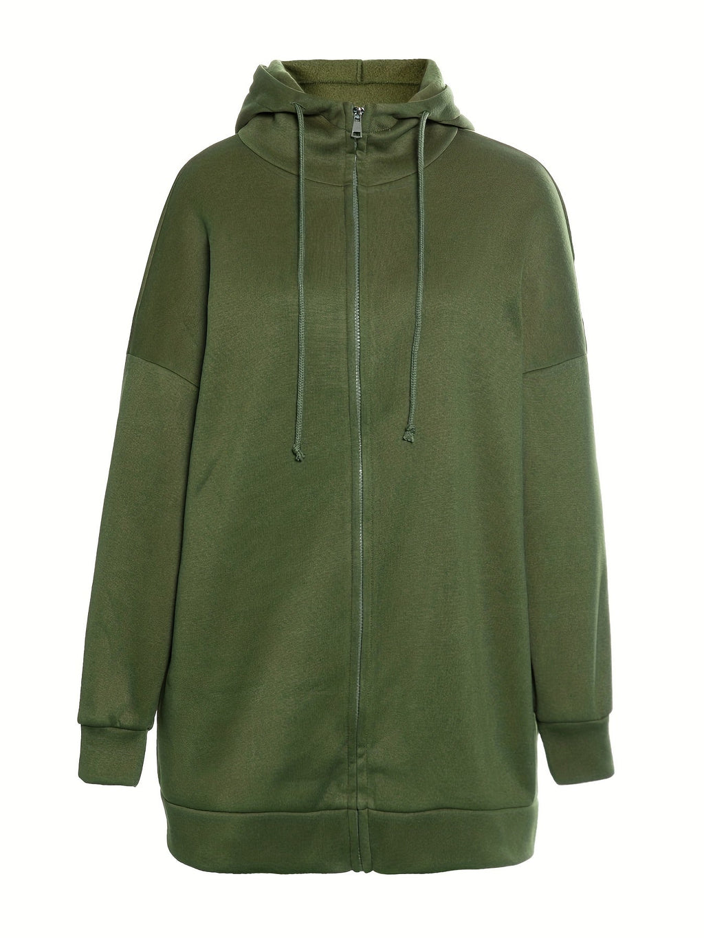 Valenzora | Comfort - Extremely comfortable long zip-up plush hoodie with hood for women