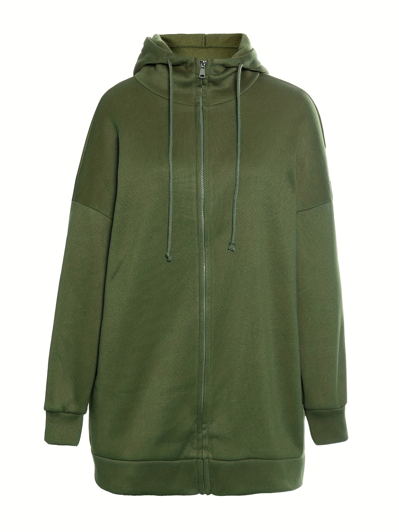 Valenzora | Comfort - Extremely comfortable long zip-up plush hoodie with hood for women