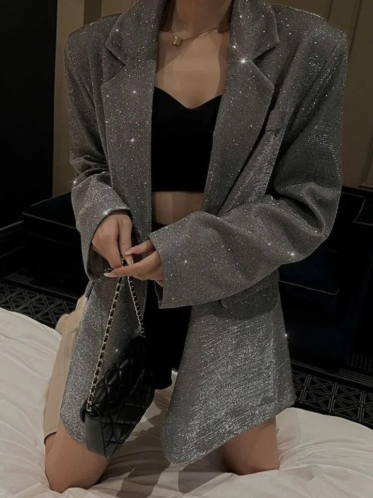 Glitzer-Blazerjacke Valenzora