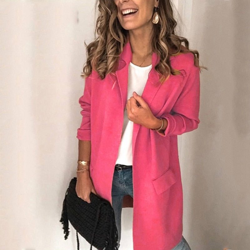 Valenzora | Lange, bequeme, dünne Strickjacke für Damen