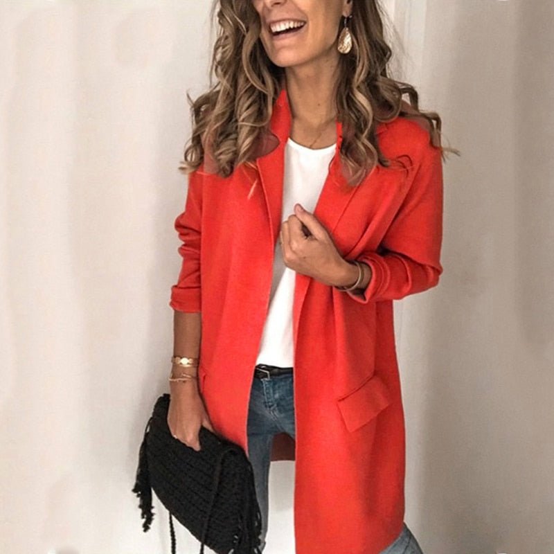 Valenzora | Lange, bequeme, dünne Strickjacke für Damen