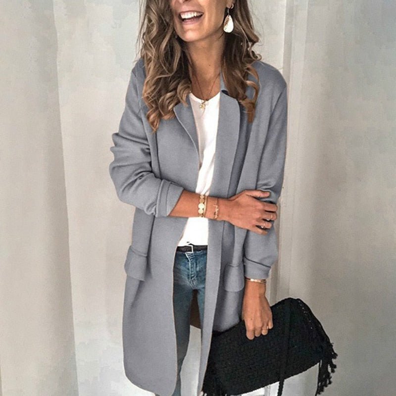 Valenzora | Langer Cardigan Bequeme und elegante Strickweste