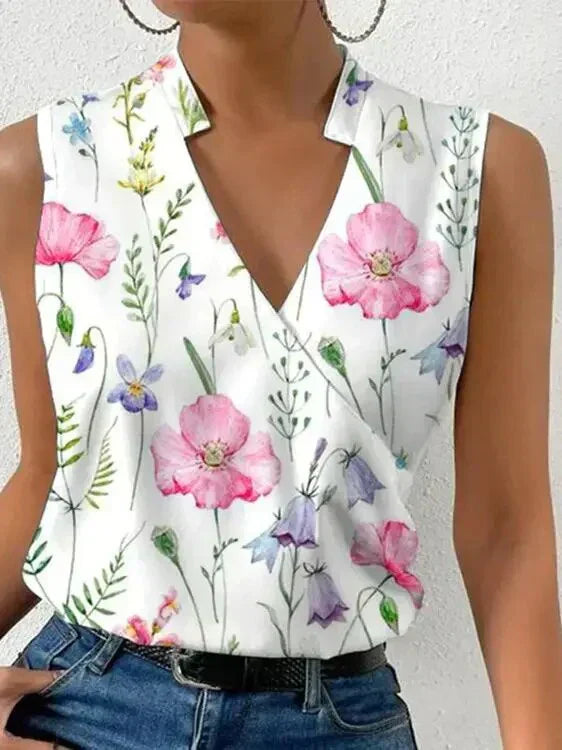 Valenzora | Chic sleeveless blouse for women