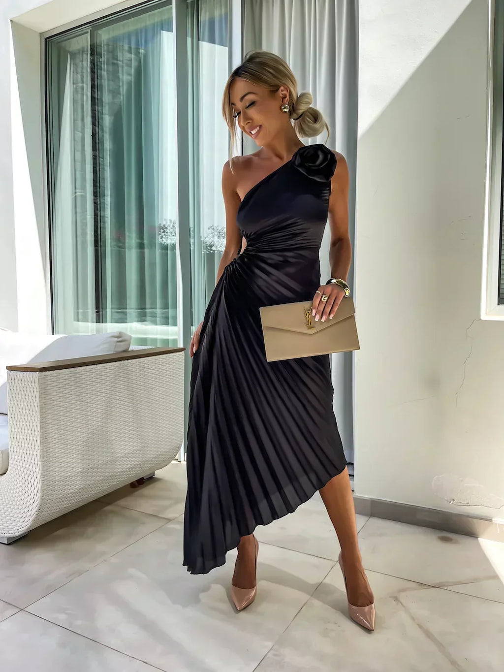 Valenzora | Floral Shoulder Dress