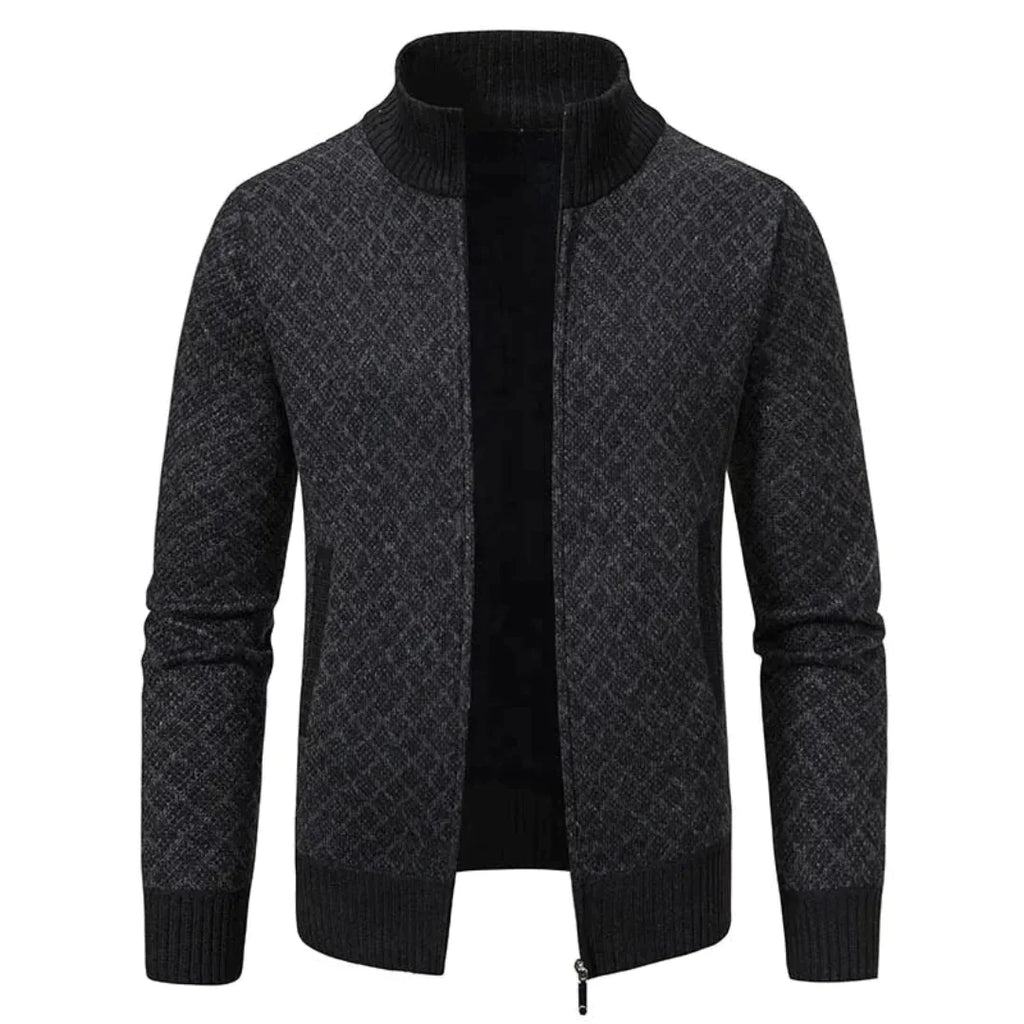 Knitted jacquard sweater