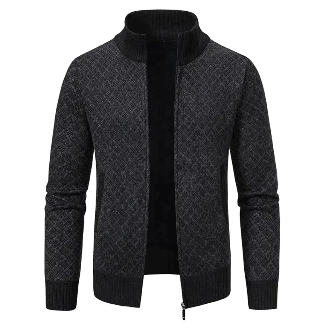 Knitted jacquard sweater