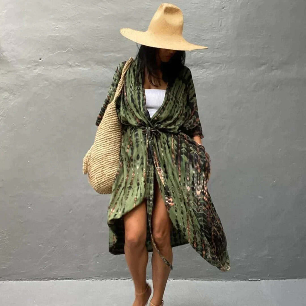 Valenzora | Stylish Kimono Olive Green
